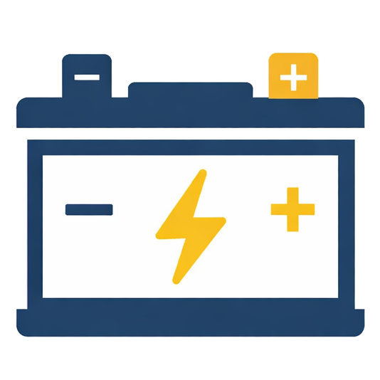 Illustration of a vehicle battery