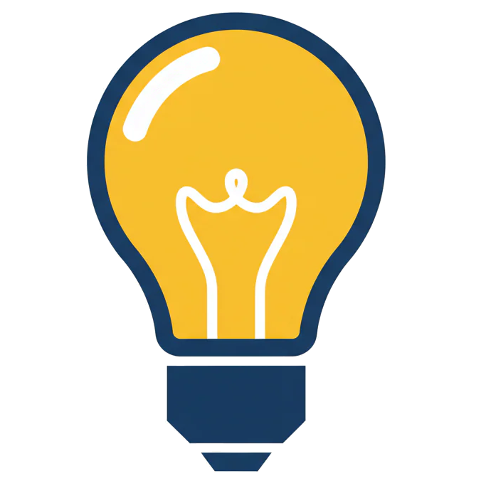 Illustration of a lightbulb