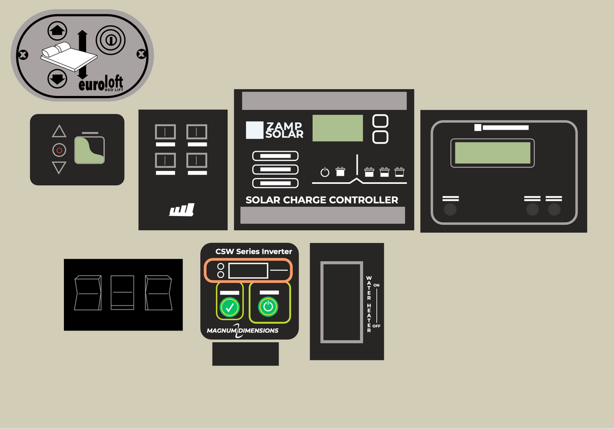 1st Generation Winnebago Revel Control Panel