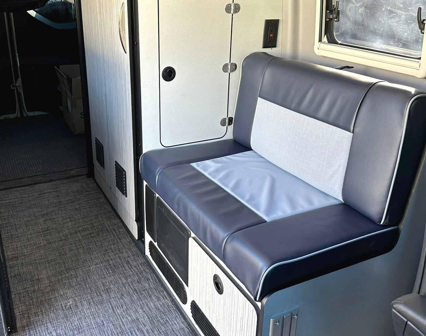 Rotated Winnebago Revel Bench Seat by roamRig